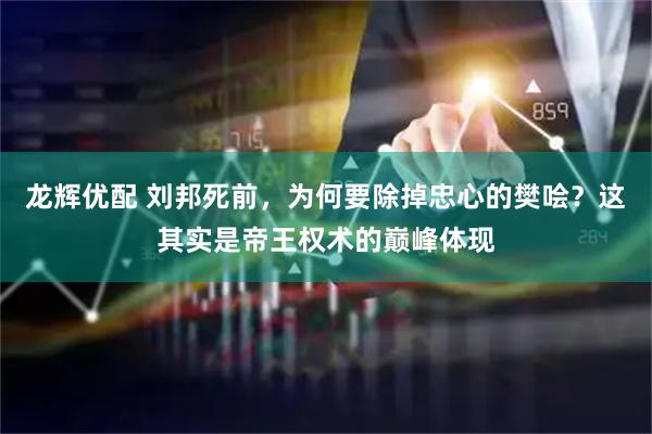 龙辉优配 刘邦死前，为何要除掉忠心的樊哙？这其实是帝王权术的巅峰体现
